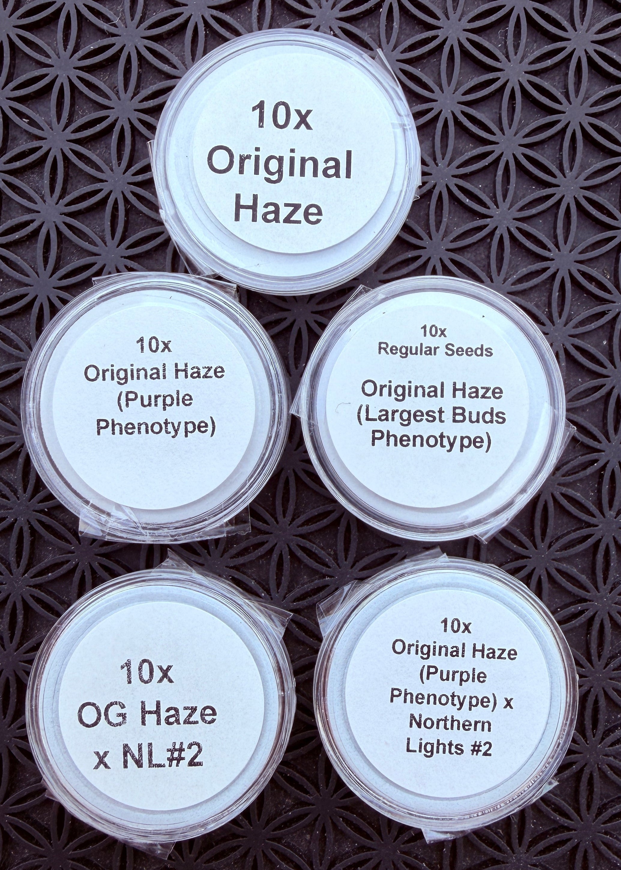 Haze: Package Deal: 5 Packs of 10x Seeds for $150.00 – Todd McCormick