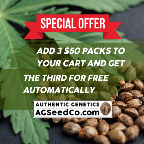 ATTENTION! Add three 10x packs of $50 seeds of your choice for $100.00